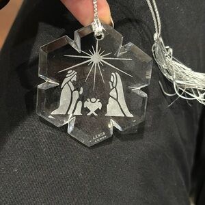 Lenox Crystal Nativity ornament